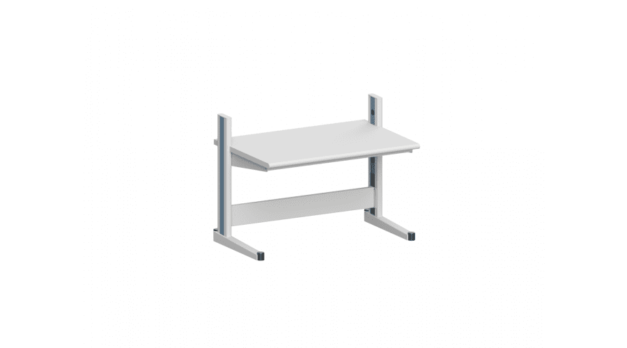 Tischsystem mit Steckdosenleisten Karl Quadro