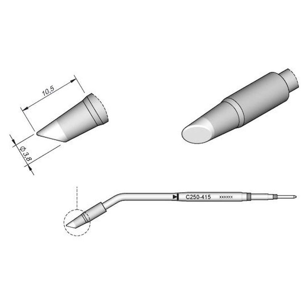 JBC Soldering tips C250 for AL250-A