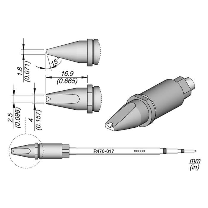 JBC Soldering tips R470 for TR470