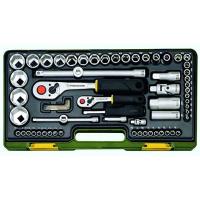 Socket sets in compact plastic cases