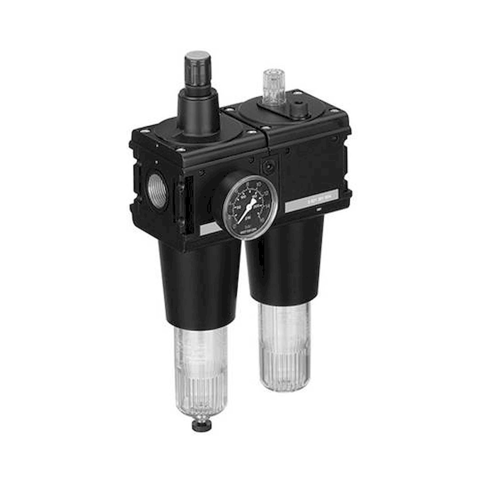 Aventics 0821300880 (NL6-ACD-G100-GAU-PNB-AO-40,00-) Wartungseinheit, 2-teilig, Serie NL6-ACD