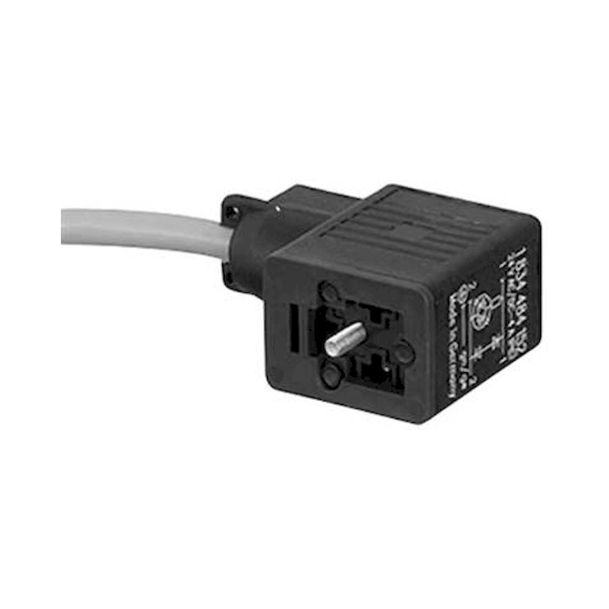 Aventics 1834484154 (CN1-FORM_B-Z-2+E-5,00M-YE) Leitungsdose mit Kabel, Serie CN1