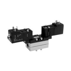 Aventics R402003722 (V581-3/2CC-024DC-I1-2CNF-HUX-A) 2x3/2-Wegeventil, Serie 581, Größe 1