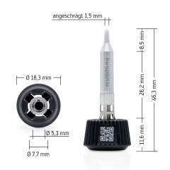 Ersa 0142ADLF15. Ersadur Lötspitze für i-Tool MK2 & i-Tool Trace, angeschrägt 1,5 mm