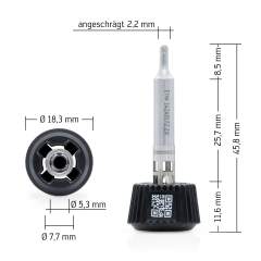 Ersa 0142ADLF22. Ersadur Lötspitze für i-Tool MK2 & i-Tool Trace, angeschrägt 2,2 mm