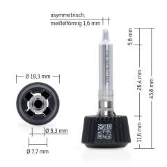 Ersa 0142CDLF16A. Ersadur Lötspitze für i-Tool MK2 & i-Tool Trace, asymmetrisch, meißelförmig 1,6 mm