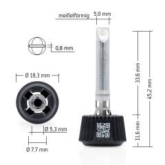 Ersa 0142CDLF50. Ersadur Lötspitze für i-Tool Trace, meißelförmig 5,0 mm