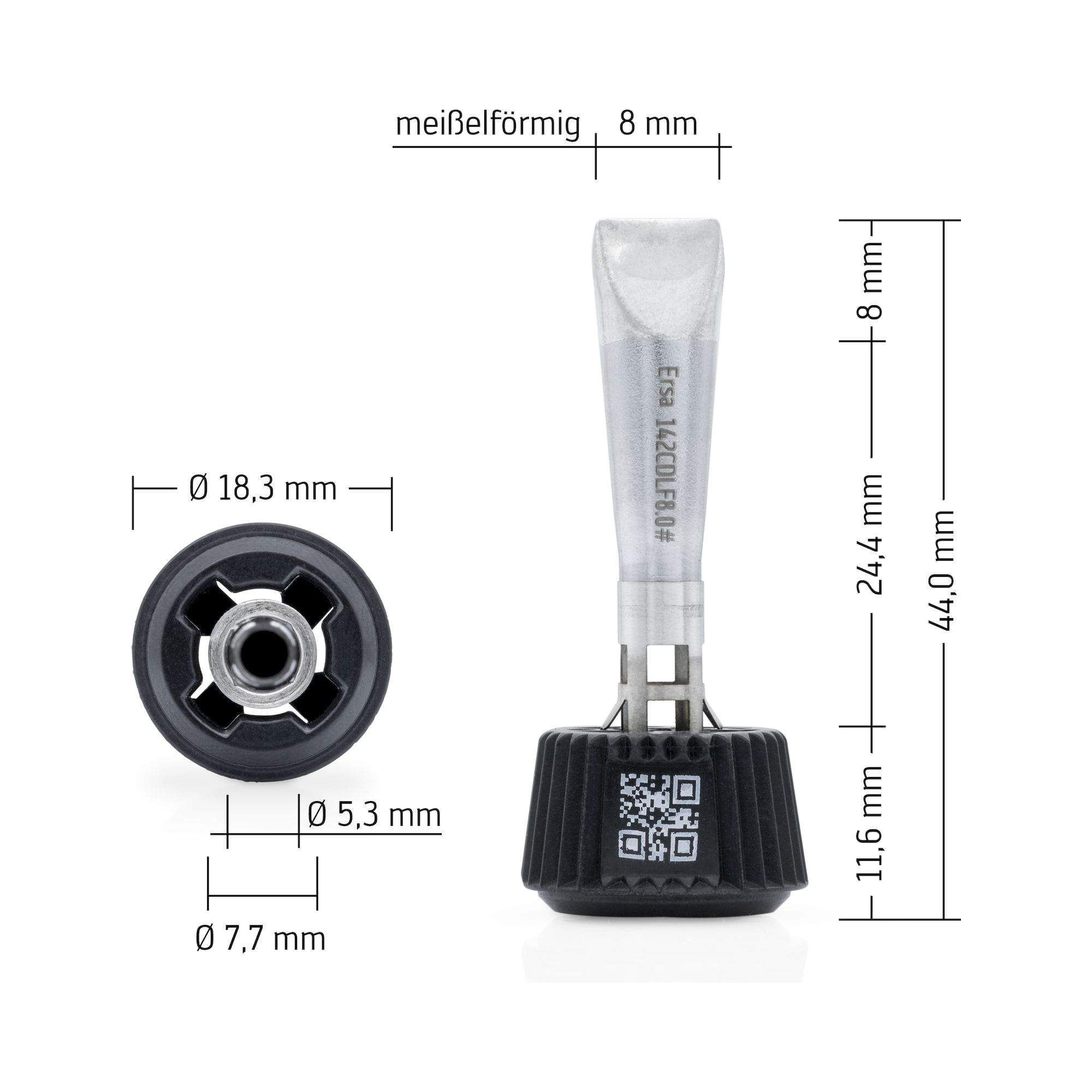 Ersa 0142CDLF80. Ersadur Lötspitze für i-Tool MK2 & i-Tool Trace, meißelförmig 8,0 mm