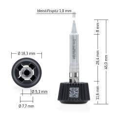 Ersa 0142PDLF10. Ersadur Lötspitze für i-Tool MK2 & i-Tool Trace, bleistiftspitz 1,0 mm