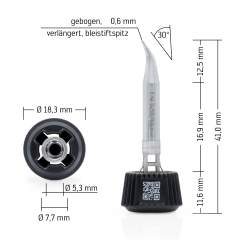 Ersa 0142SDLF06L. Ersadur Lötspitze für i-Tool MK2 & i-Tool Trace, gebogen, verlängert, bleistiftspitz 0,6 mm