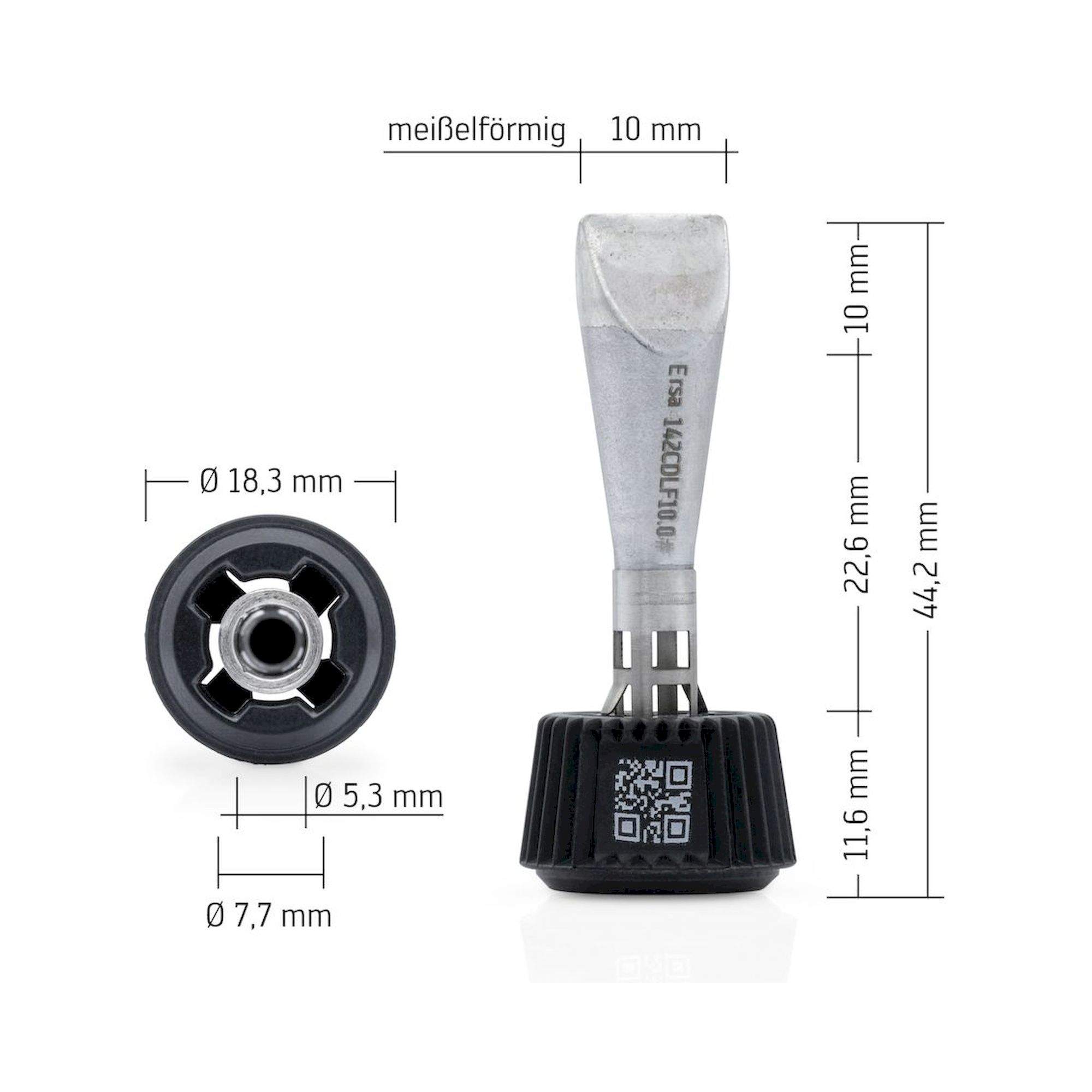 Ersa 0142CDLF100. Ersadur Lötspitze für i-Tool MK2 & i-Tool Trace, meißelförmig 10 mm