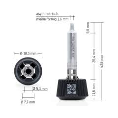 Ersa 0142CDLF16A. Ersadur Lötspitze für i-Tool MK2 & i-Tool Trace, asymmetrisch, meißelförmig 1,6 mm