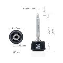 Ersa 0142WDLF23. Ersadur Lötspitze für i-Tool MK2 & i-Tool Trace, Hohlkehle 2,3 mm