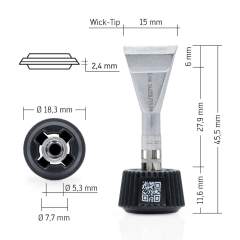 Ersa 0142ZDLF150. Ersadur Lötspitze für i-Tool MK2 & i-Tool Trace, Wick-Tip 15 mm