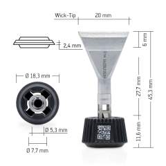 Ersa 0142ZDLF200. Ersadur Lötspitze für i-Tool MK2 & i-Tool Trace, Wick-Tip 20 mm