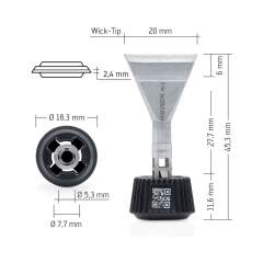 Ersa 0142ZDLF200 Panne Ersadur pour i-Tool MK2 & i-Tool Trace, Wick-Tip 20 mm