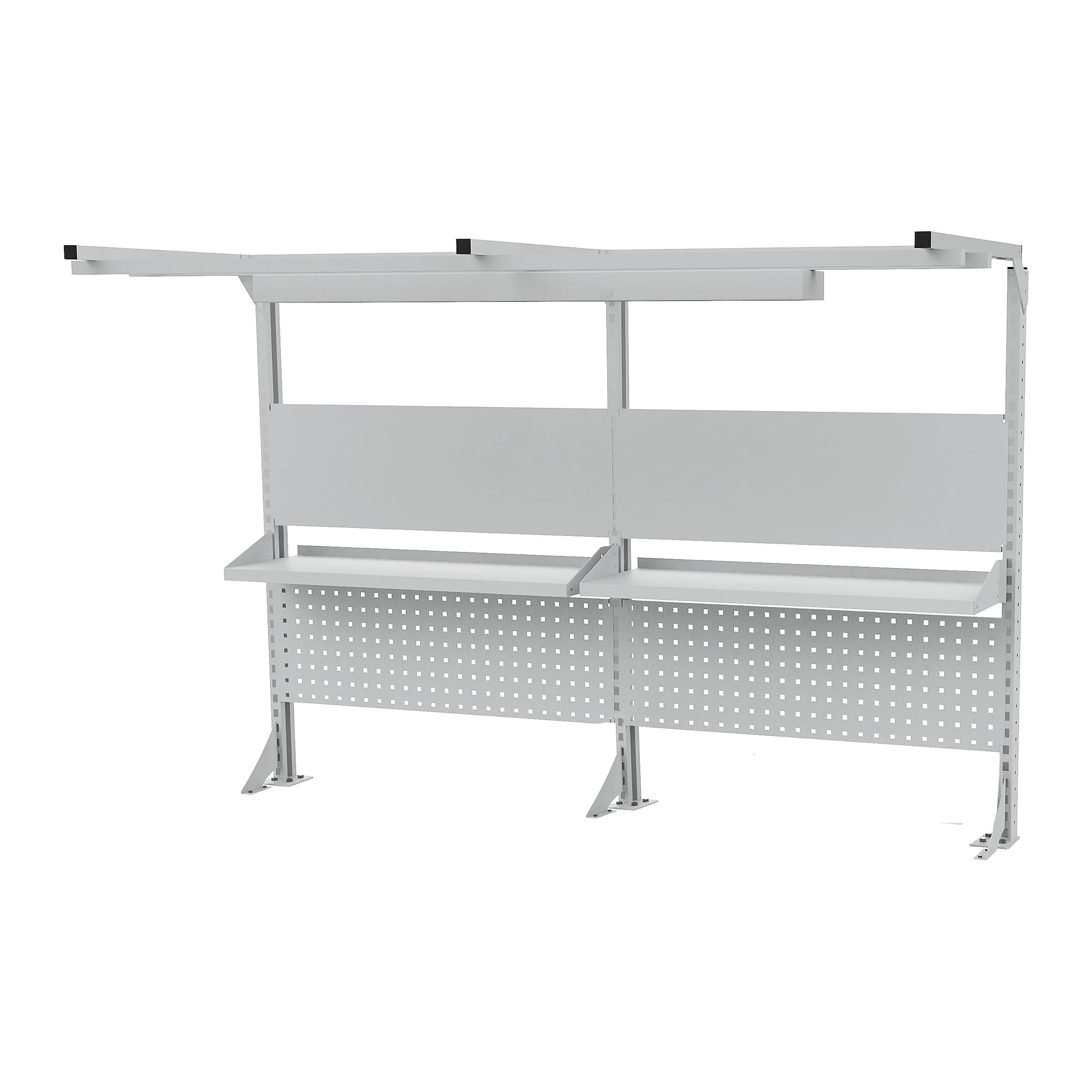 Multi-Wand superstructure 2000 mm, top frame, LED, perforated/magnetic panels - Bedrunka+Hirth 03.900.20.21-1A