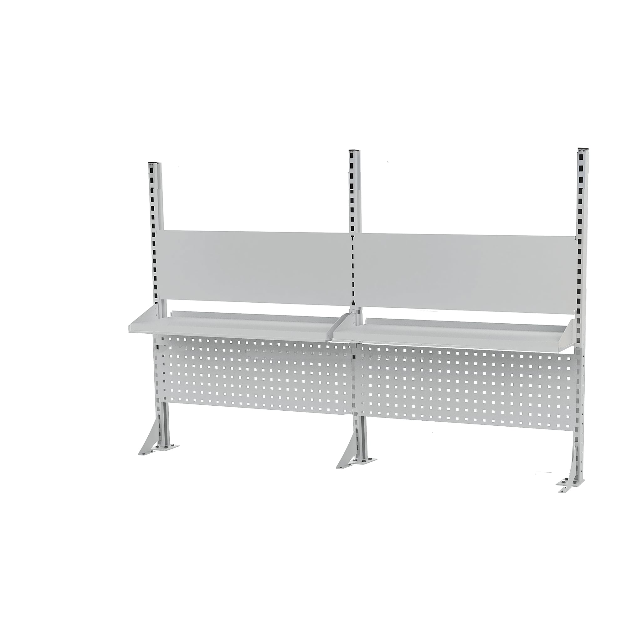 Multi-Wand superstructure 2000 mm, 2 perforated, 2 magnetic panels, 2 shelves - Bedrunka+Hirth 03.900.20.21-1OB