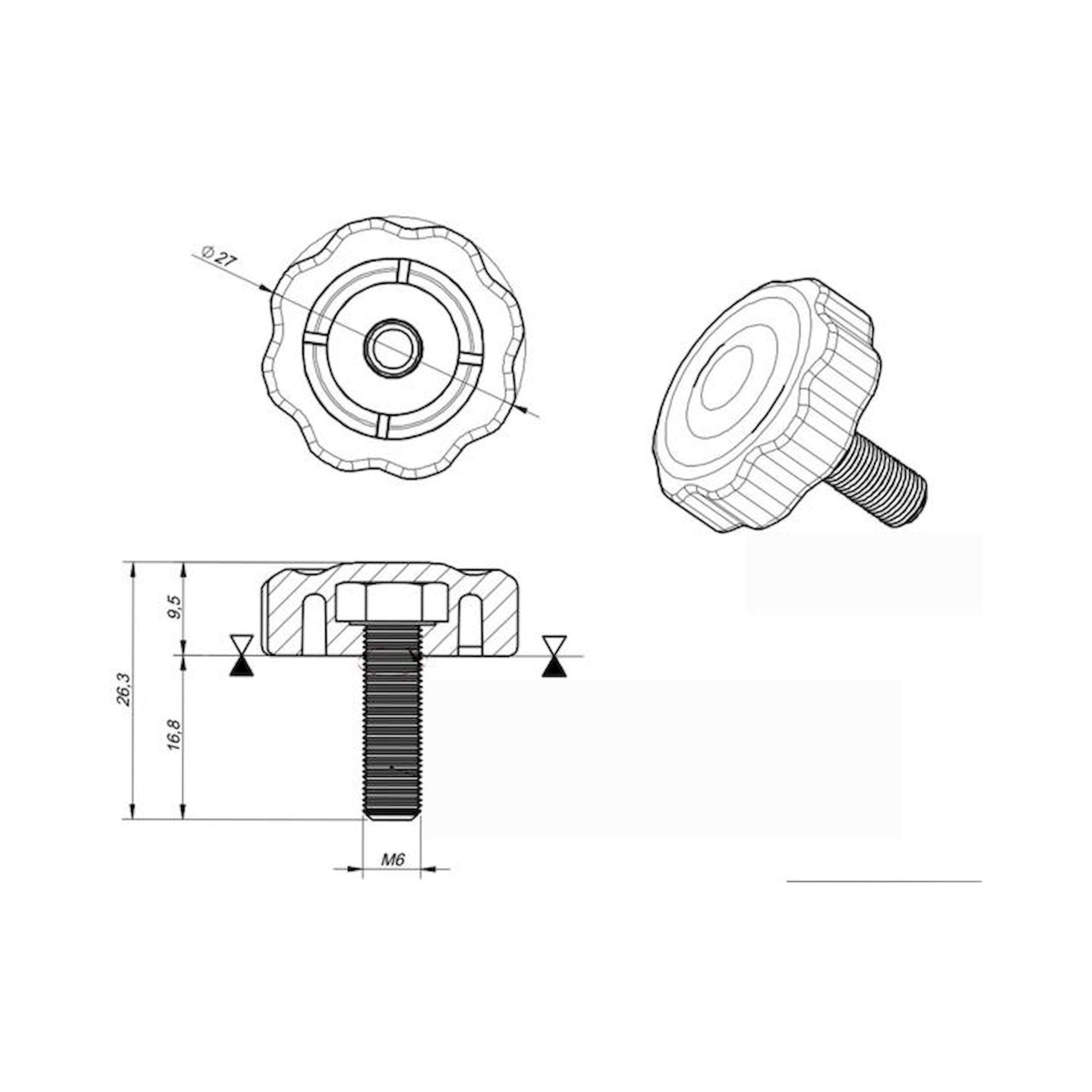 JBC 0014395. Festellschraube für den Lotkolbenhalter
