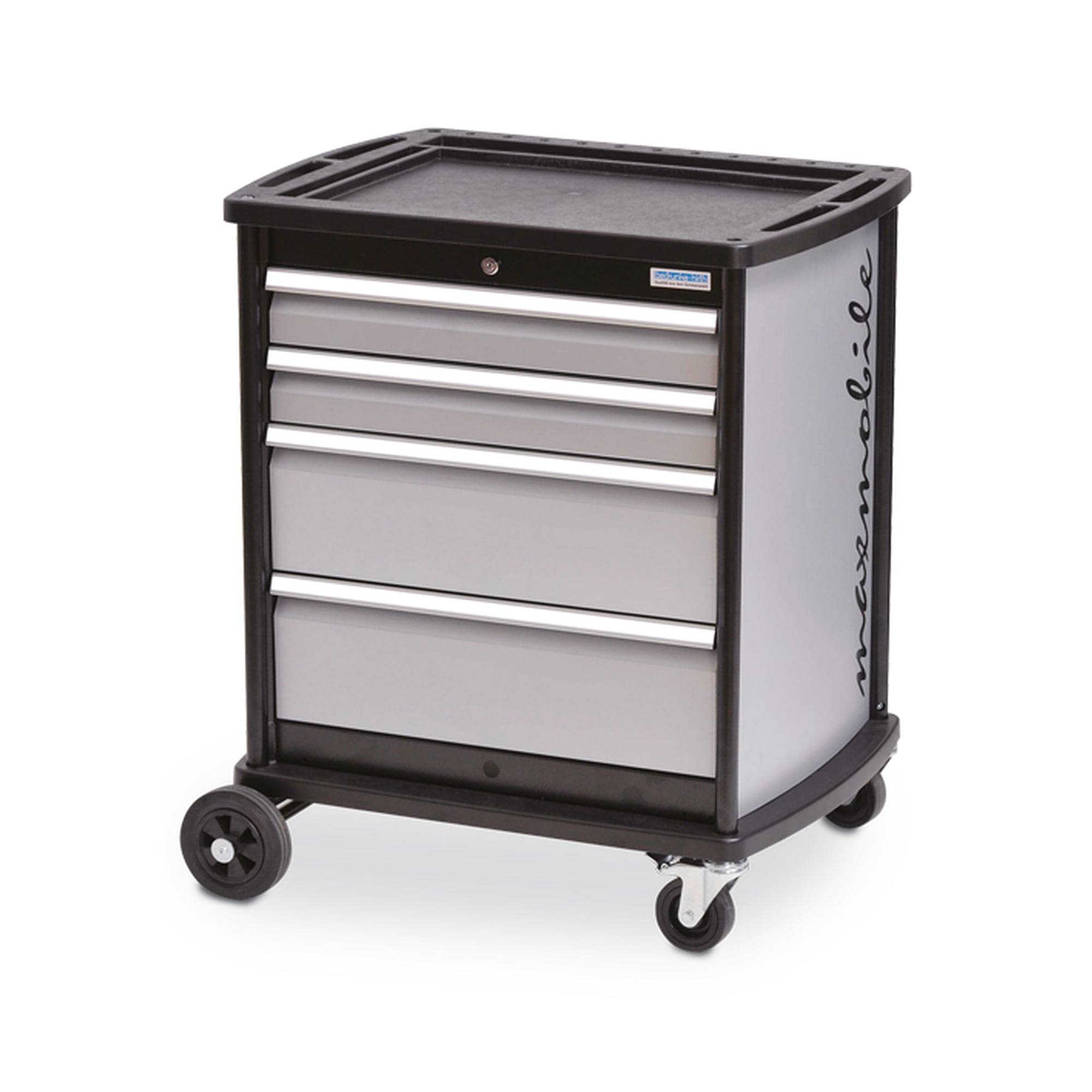 Servante d'atelier maxmobile 2, 4 tiroirs, trame R 24-16, largeur 780 mm - Bedrunka+Hirth 08.89.91A