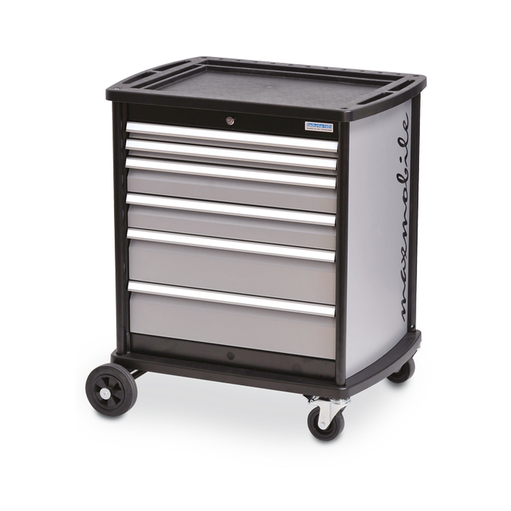 Servante d'atelier maxmobile 2, 6 tiroirs, trame R 24-16, largeur 780 mm - Bedrunka+Hirth 08.89.93A
