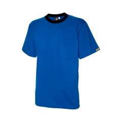 ESD T-Shirt Kurzarm, Rundhals, 96% Baumwolle, 4% Leitgarn, kobaltblau