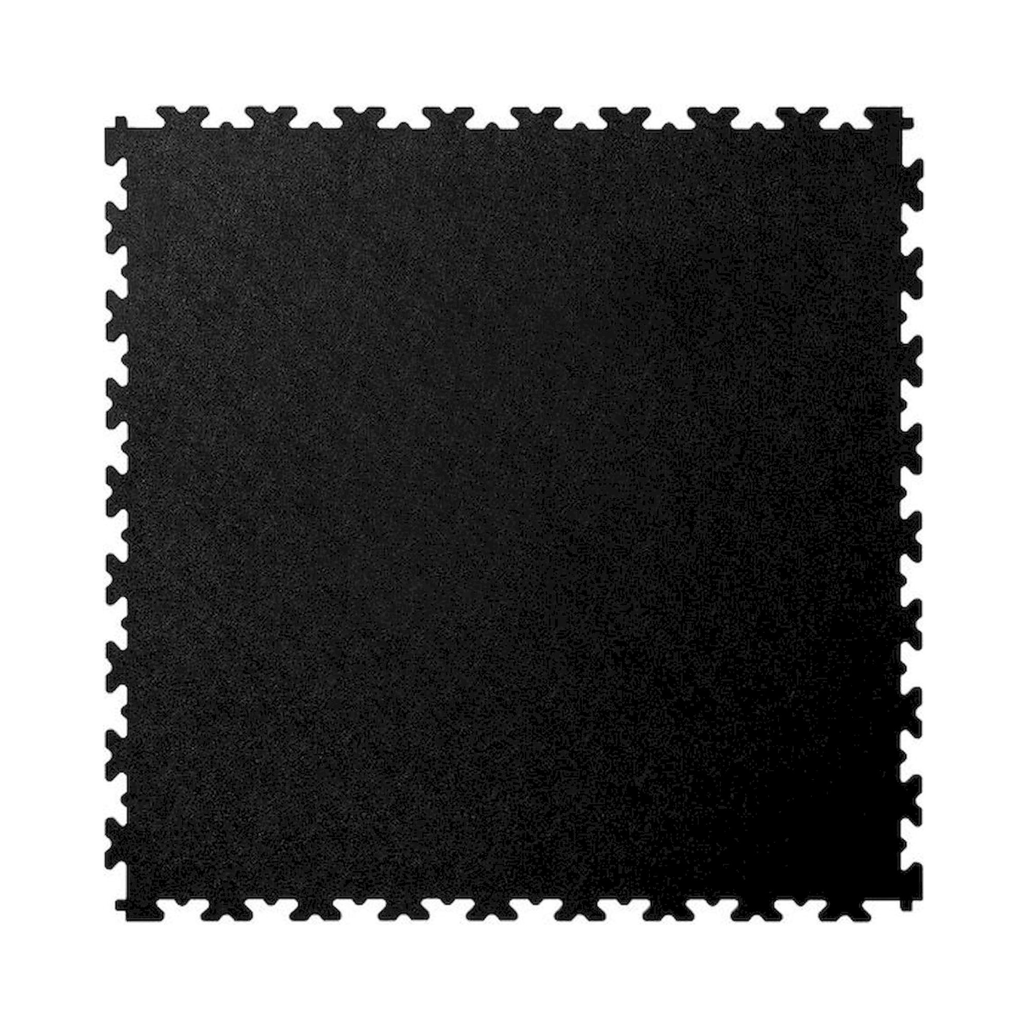 Ecotile X500/7/101. PVC Fliese X-LOG, schwarz, glatt, 500x500x7 mm, 4 Stück