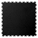 ECOTILE X500/7/101. PVC tile X-LOG, black, smooth, 500x500x7 mm, 4 pieces