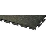 Ecotile E500/7/101. PVC floor tile, black, standard, smooth, 4 pieces, 500x500x7 mm