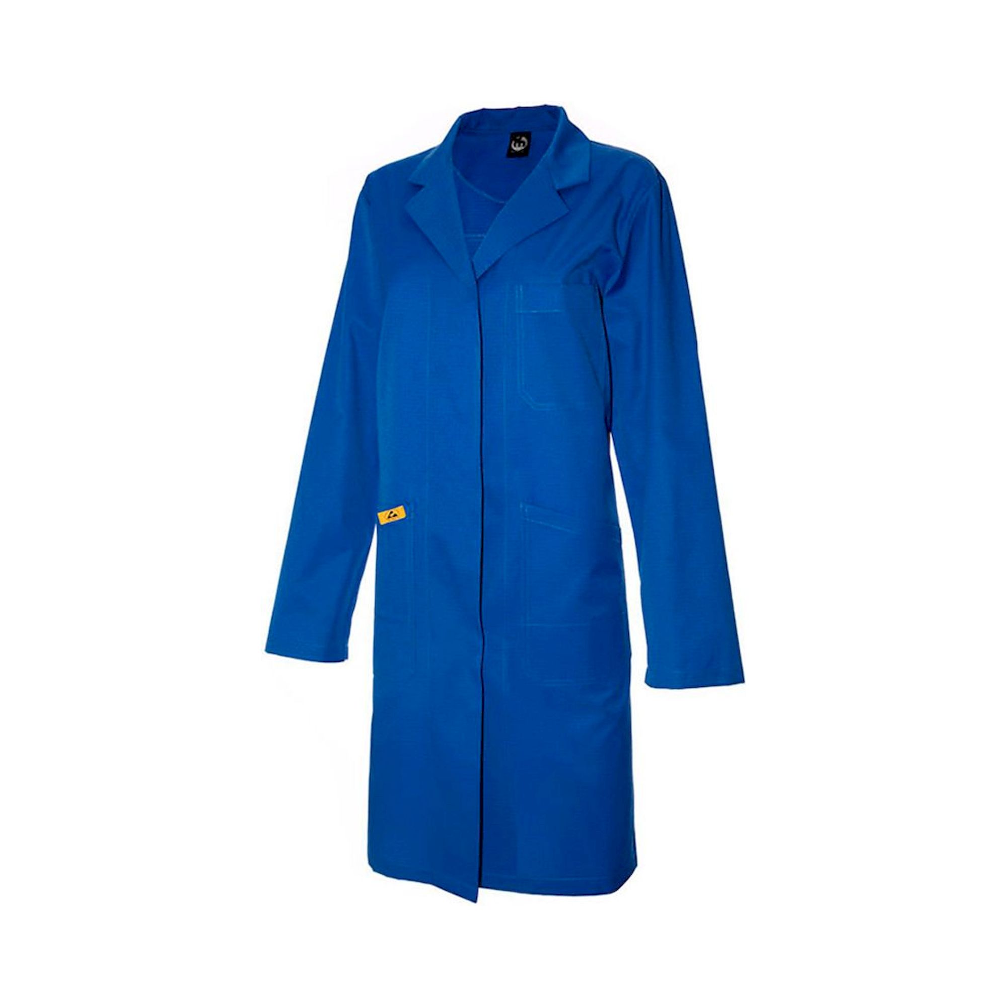 ESD Damenmantel Langarm, kornblau