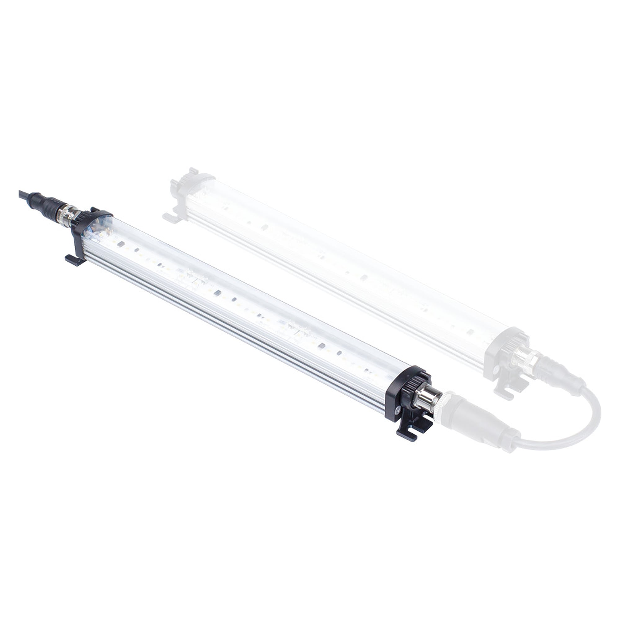 LEANLED II luminaire LED en saillie 180 mm cache transparent 4,3 W 120°, IP54, cascadable - LED2WORK 111010-21