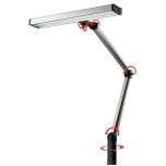 LED2WORK 120610-01. LED Beleuchtung UNILED II Gelenkarm, Tischklemme, 100° - 16W, 230V AC