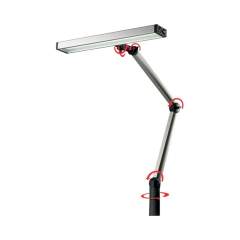 LED2WORK 120610-02. LED Beleuchtung UNILED II Gelenkarm, dimmbar, Tischklemme, 100° - 16W, 230V AC