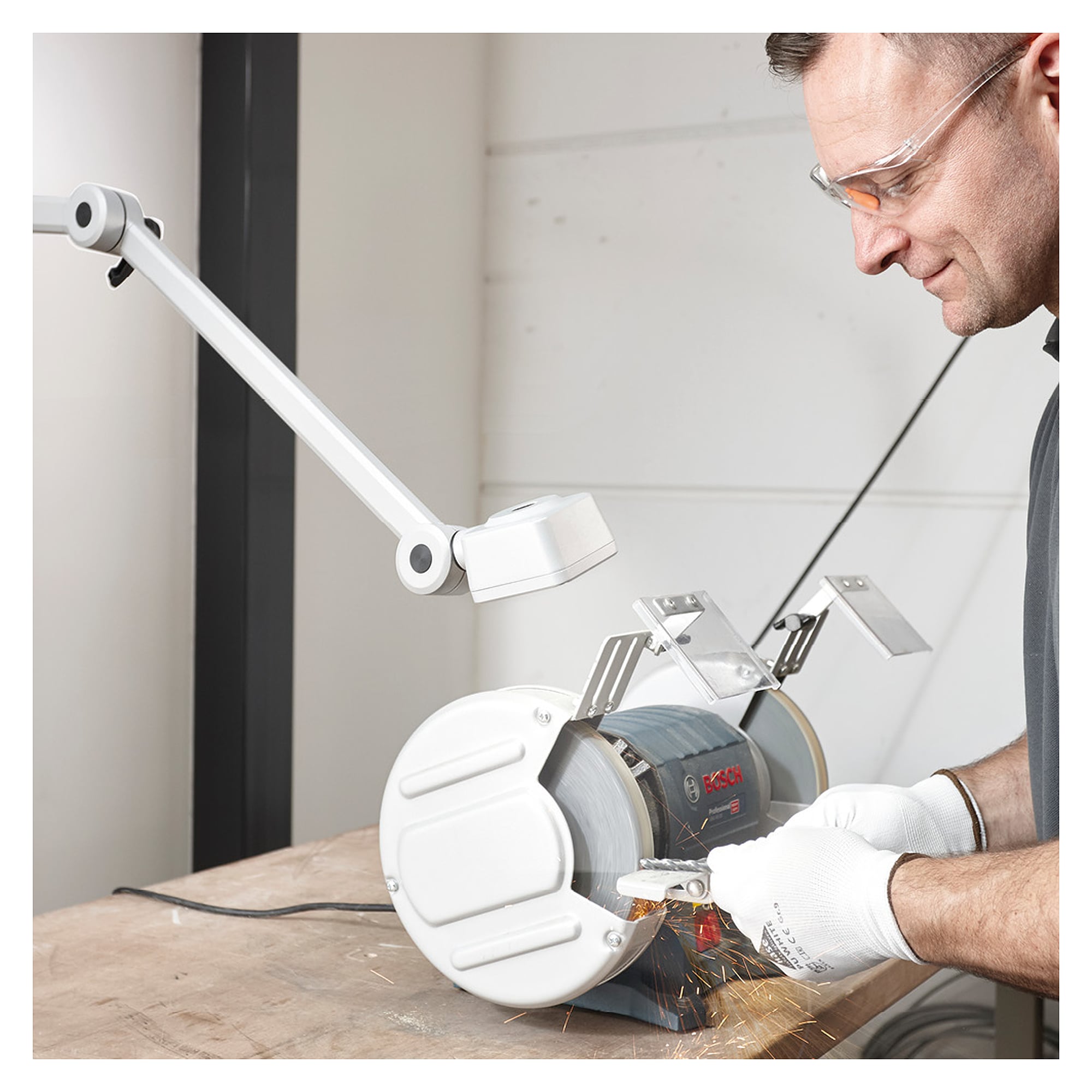 CENALED SPOT Gelenkarmleuchte 350+450mm 9W 30° AC, IP65 - LED2WORK 121012-12