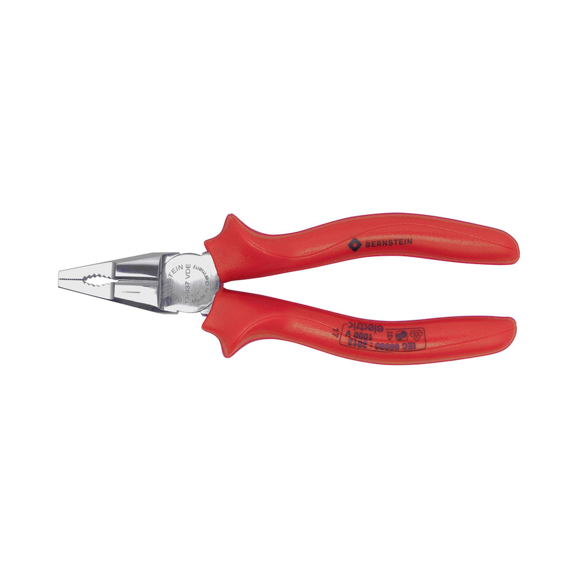 Bernstein 13-937-VDE. VDE combination pliers 190 mm with serration