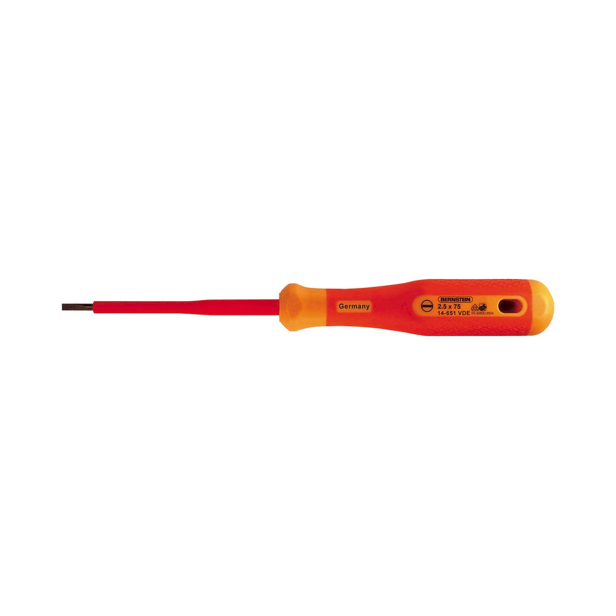 Bernstein 14-651-VDE. VDE screwdriver slot blade 2.5x75 mm