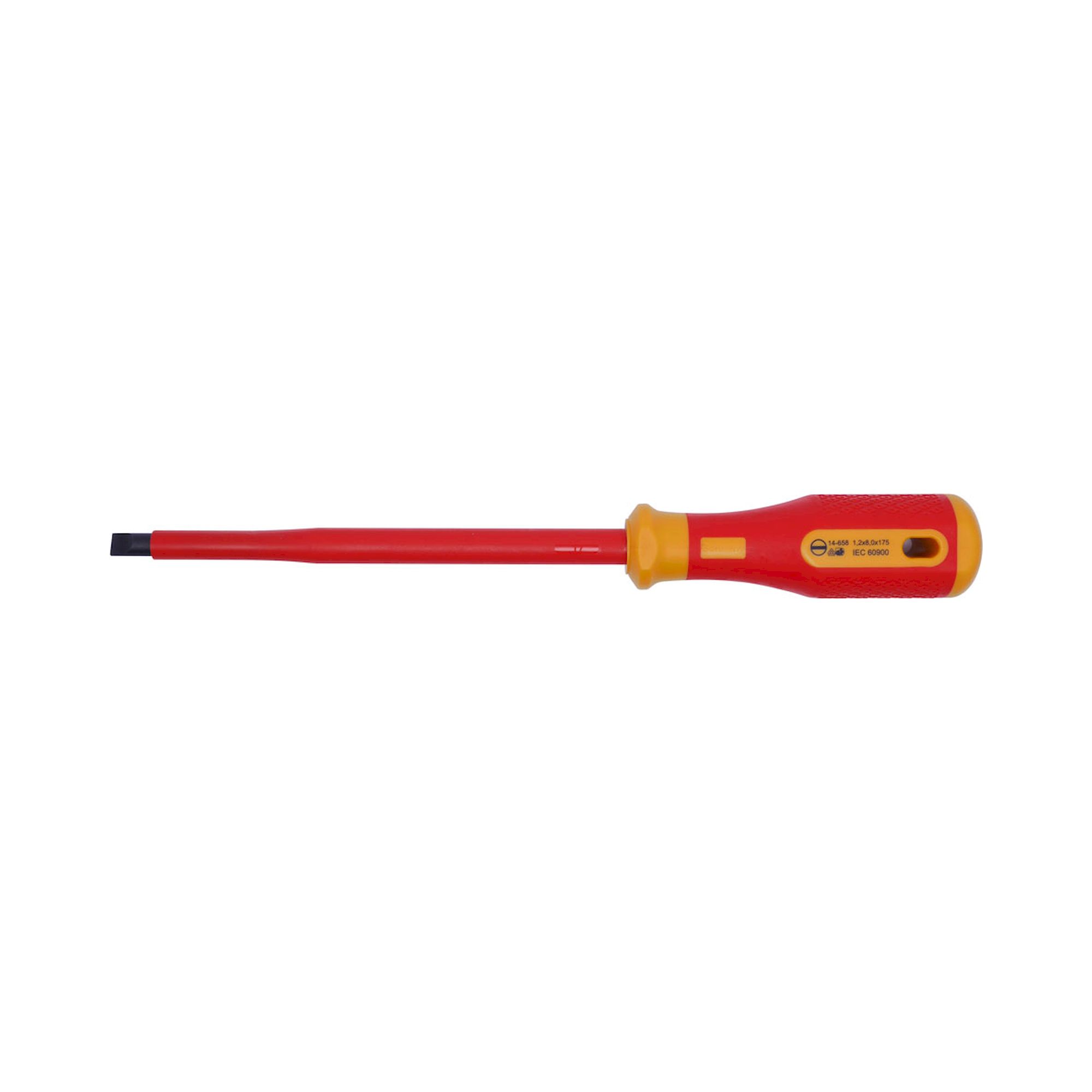 Bernstein 14-658-VDE. VDE screwdriver slot blade 8.0x175 mm