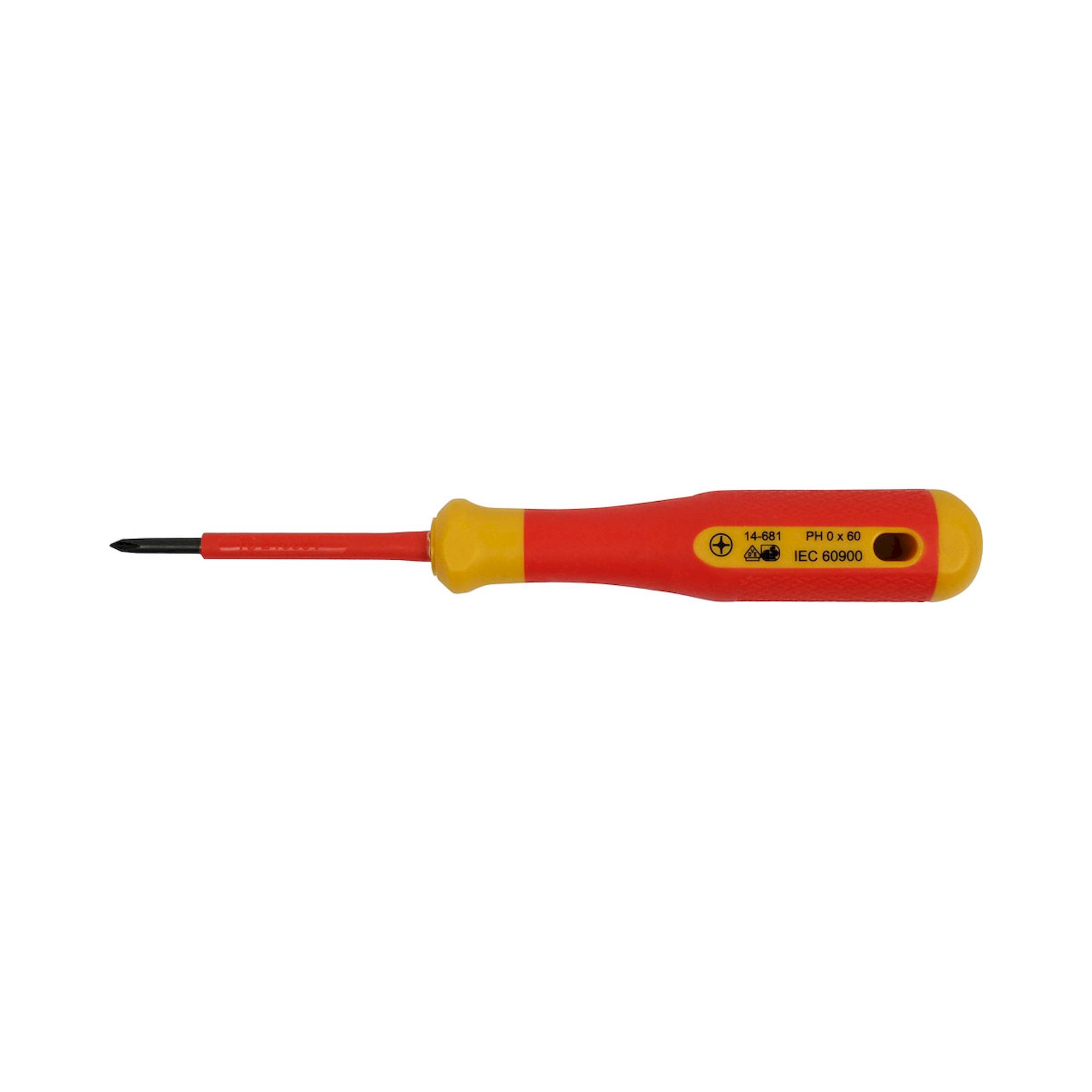 Bernstein 14-681-VDE. VDE screwdriver cross-recess PH0 diam. 3.0 mm