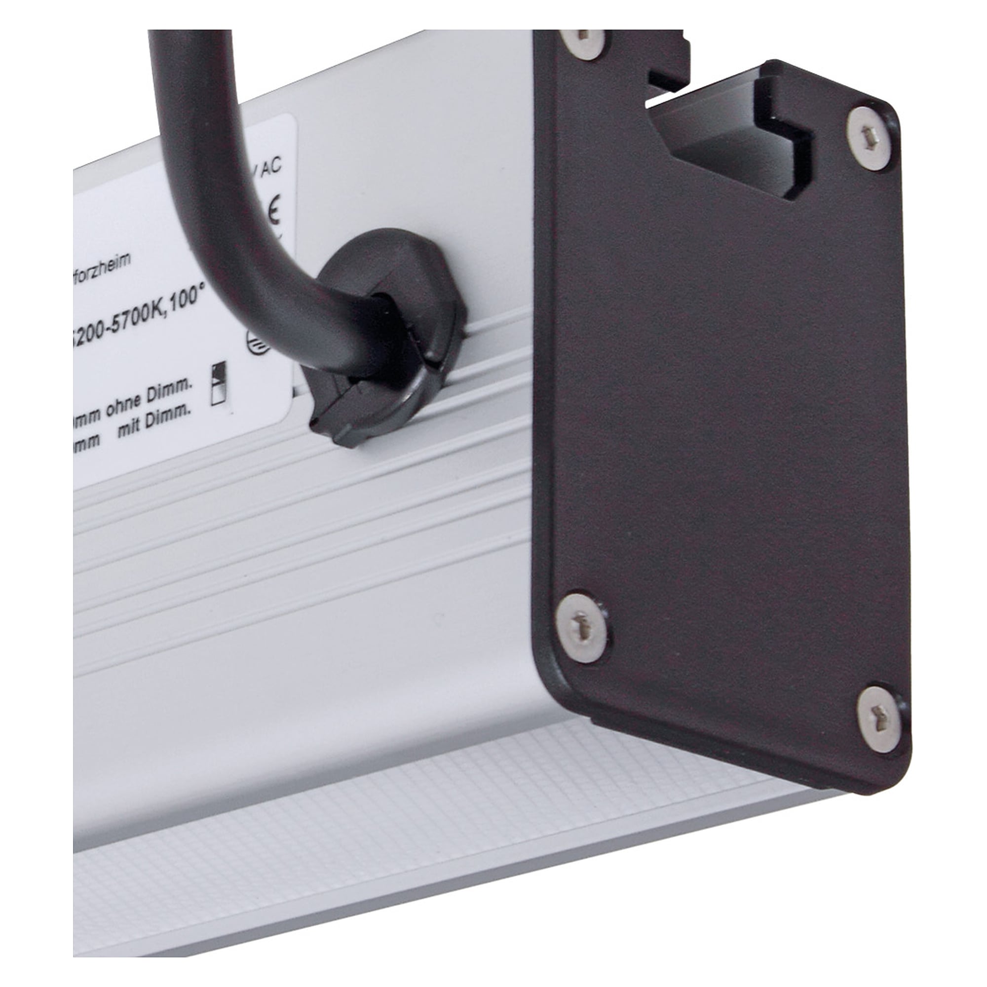 PROFILED AC LED profile light 900 mm dimmable, 3340 lm, 5700K, 100°, mains plug - LED2WORK 150614-04
