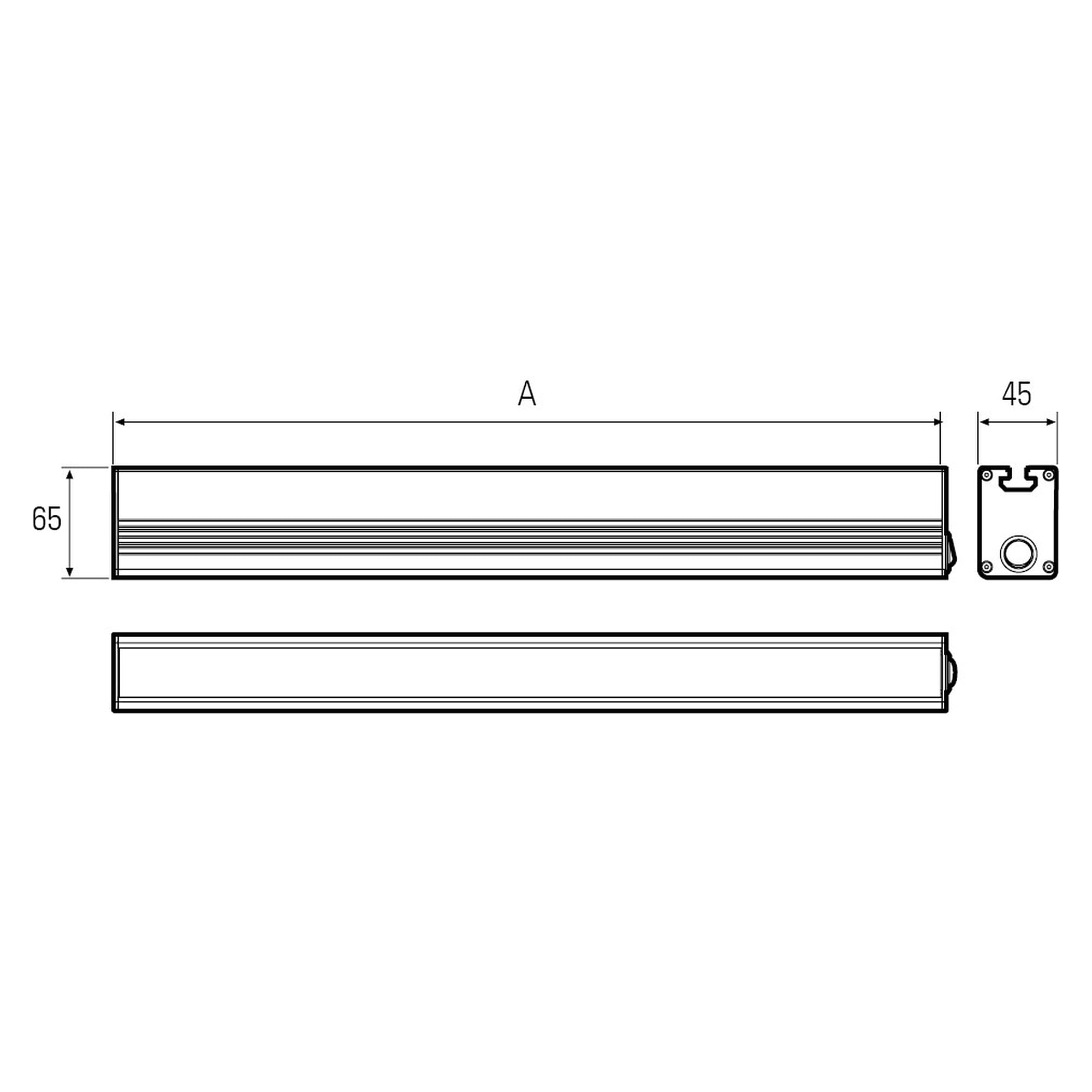 PROFILED luminaire à profilé LED 1500 mm 41W 5700K, GST18 IP40 - LED2WORK 150914-07
