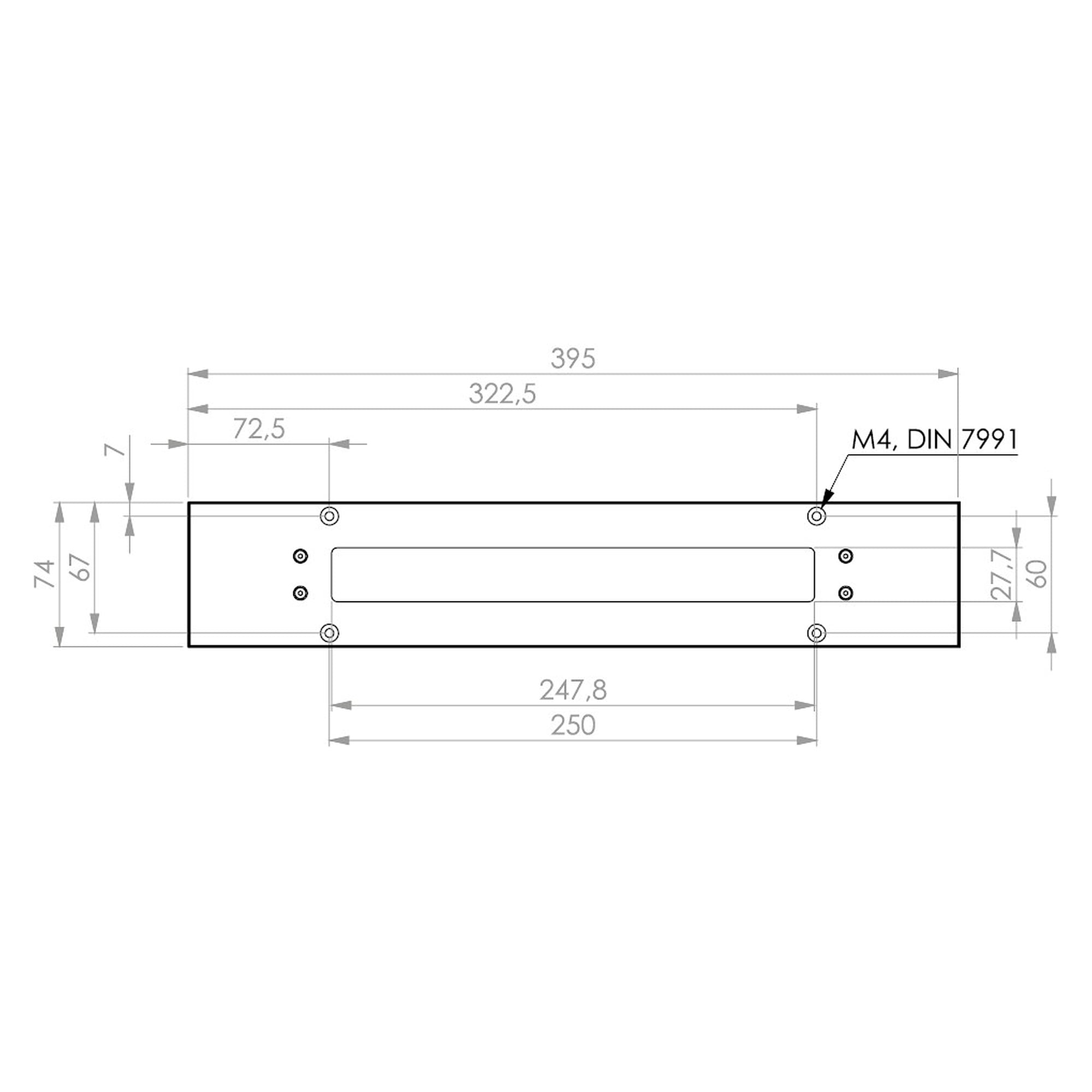 TUBELED_40 II Integrated LED-Einbau-Maschinenleuchte 395 mm, 2129 lm, IP69K - LED2WORK 151110-03