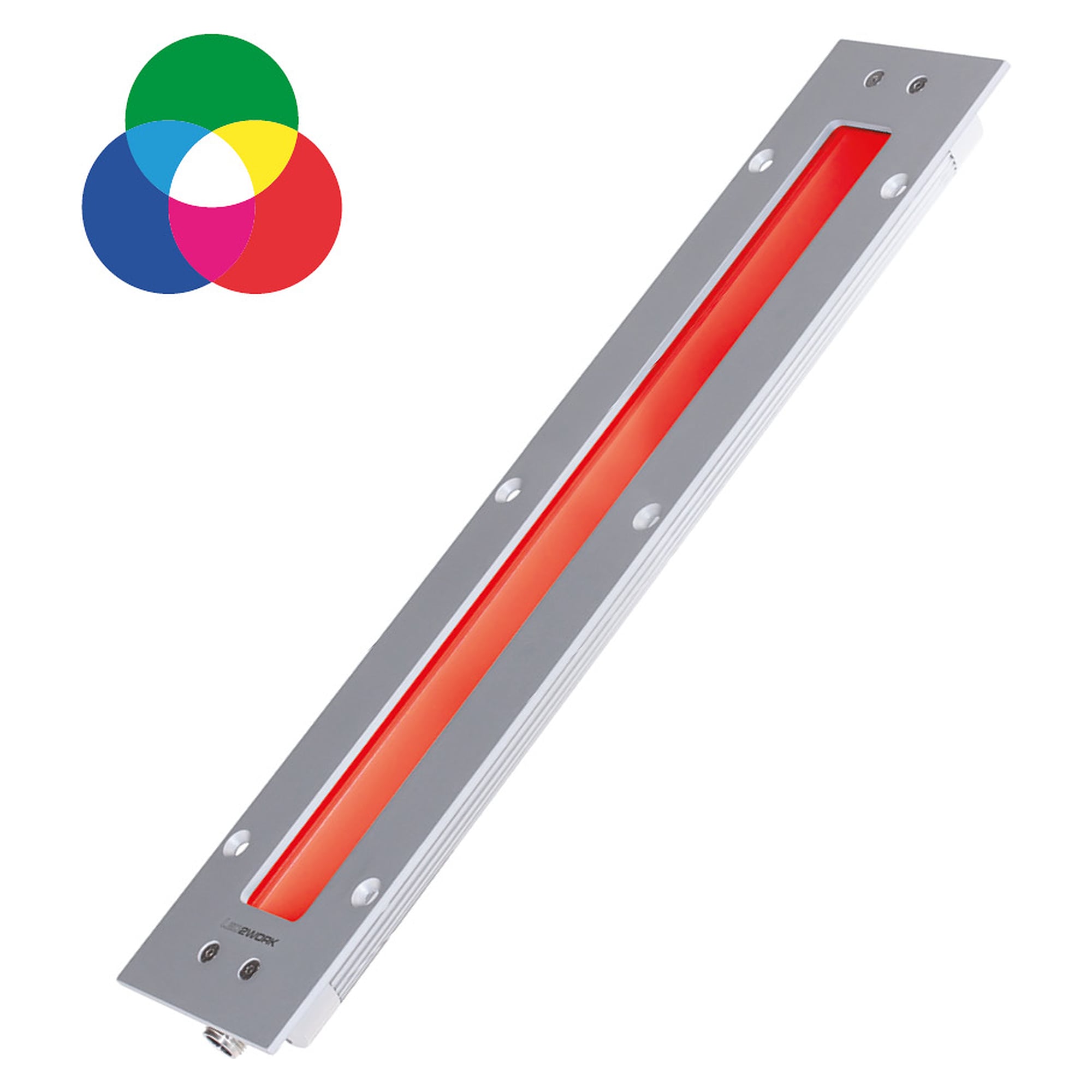 TUBELED_40 II Integrated RGB-W éclairage de machine encastré 340 mm, 9,5W blanc, IP69K - LED2WORK 152090-01