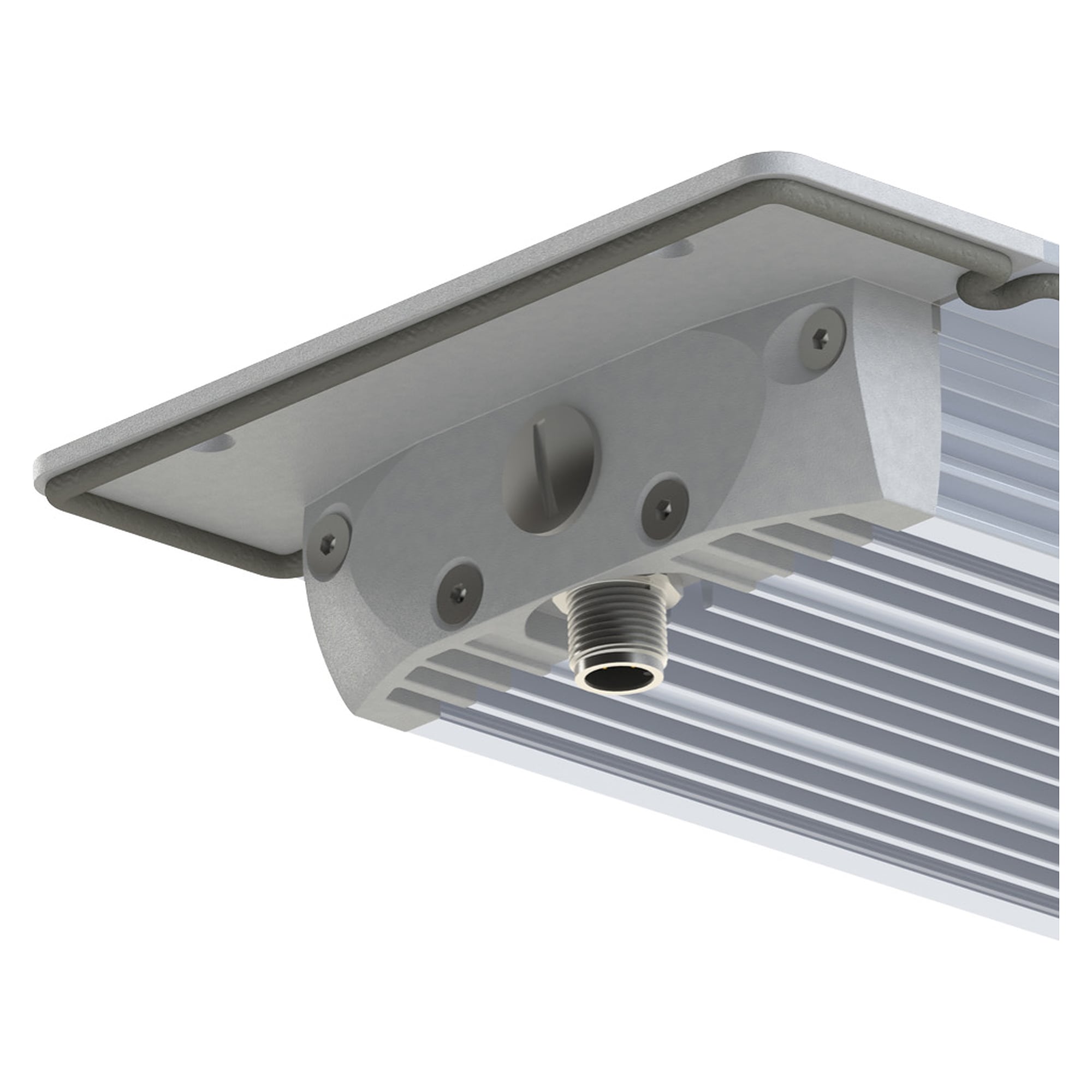 FIELDLED EVO encastré 280x96 mm éclairage de machine 19W, 100°, M12 arrière, IP67/IP69K - LED2WORK 153010-12