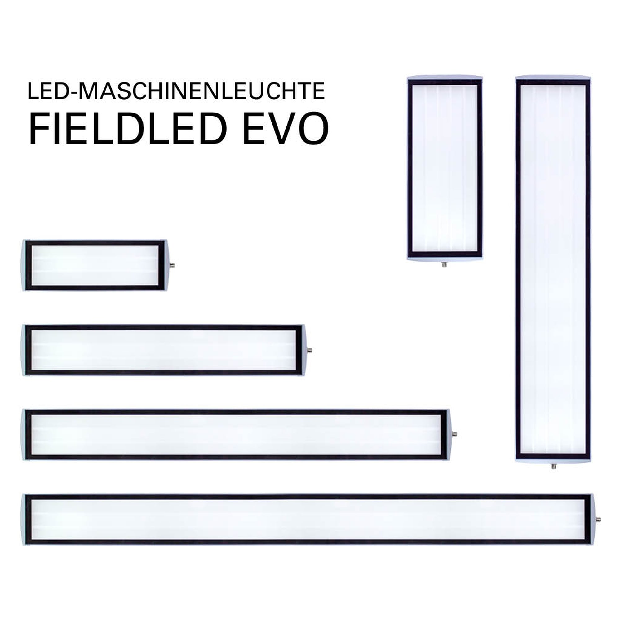FIELDLED EVO luminaire de machine en saillie 702x150 mm 86W IP69K frontal - LED2WORK 153510-01