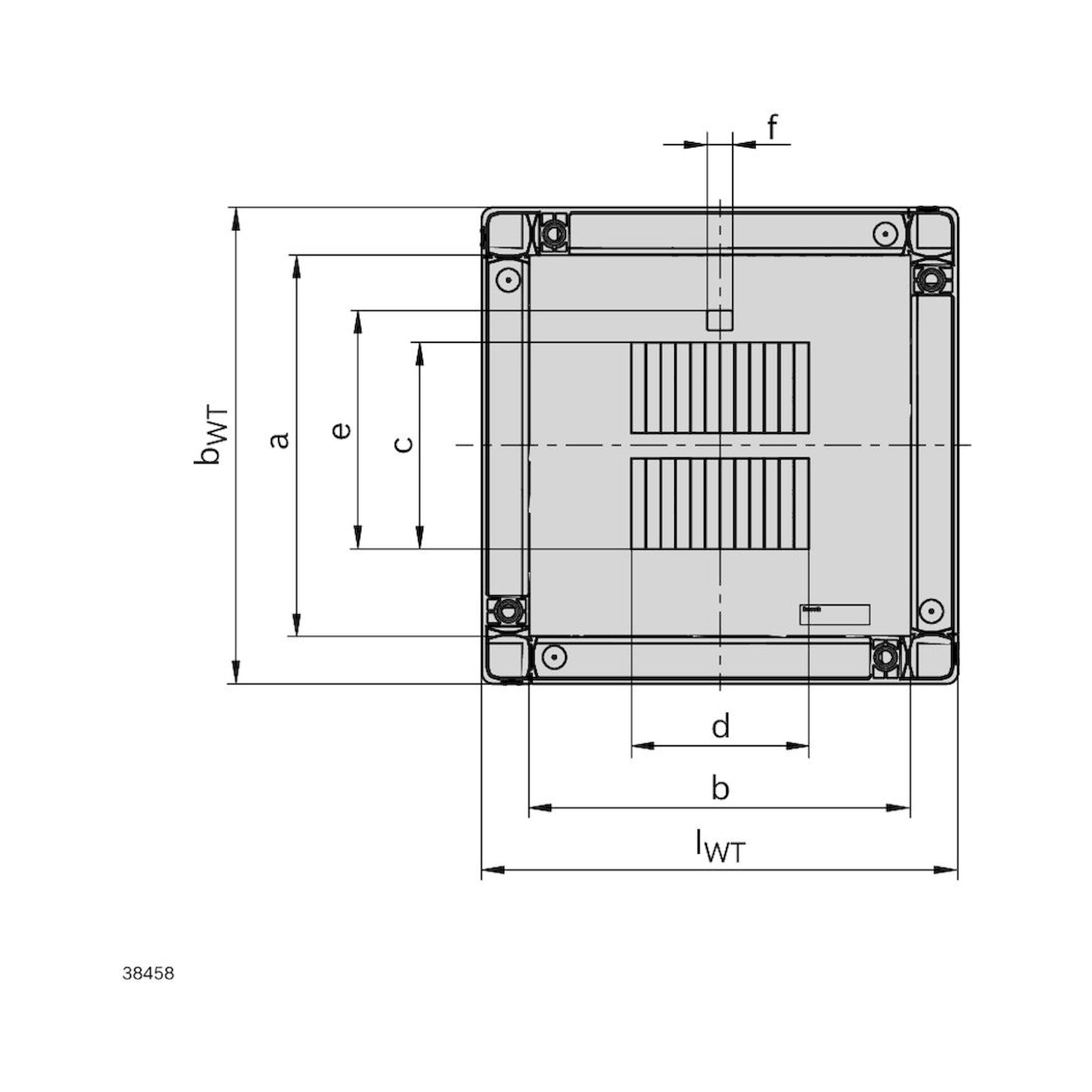 Porte-pièce WT 2/LS 400x400 pour courroie, courroie crantée et chaîne à plaques - Bosch Rexroth 3842562358