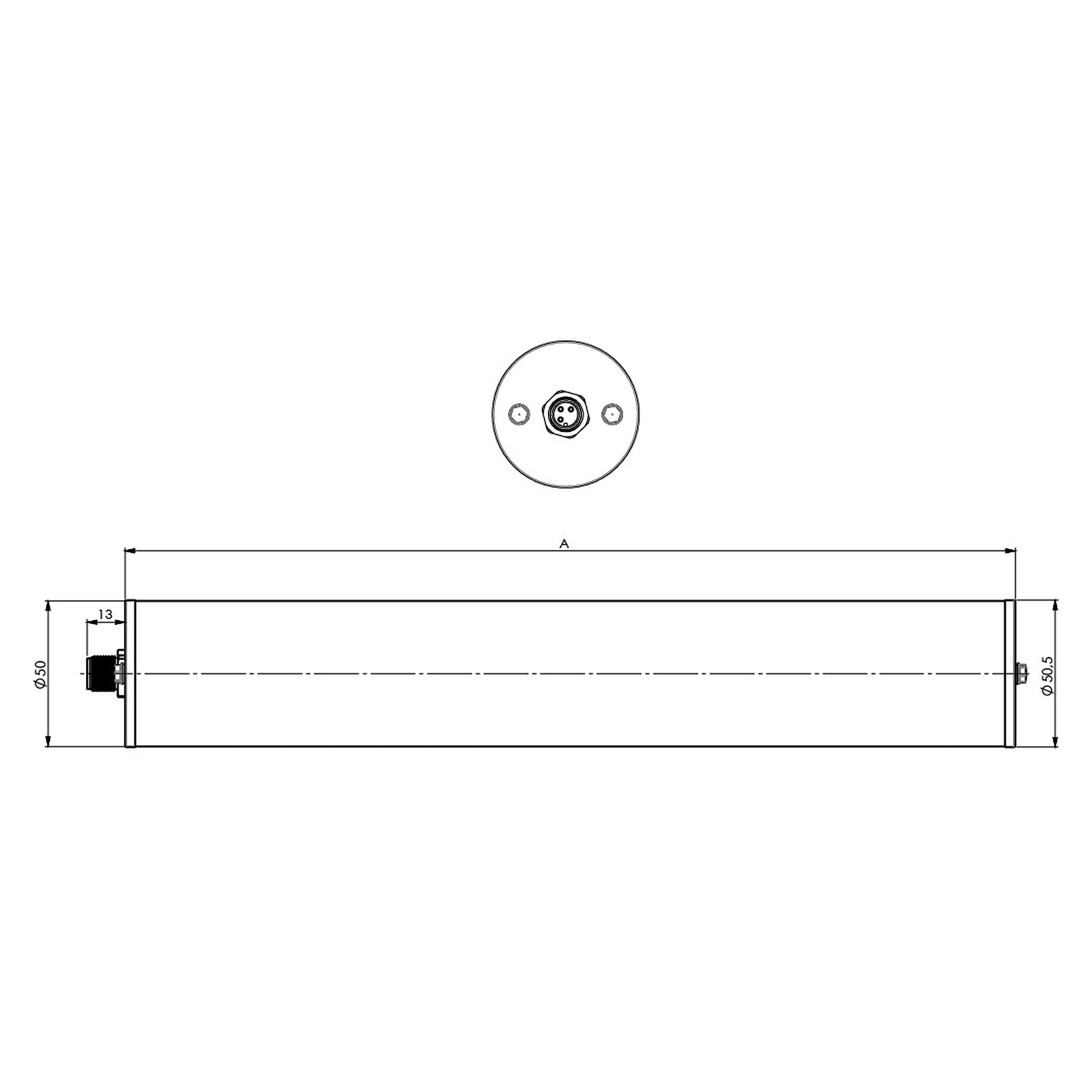 Tube LED INROLED 50 CleanPro POWER 305 mm, 12,3 W, IP69K, 24 V DC - LED2WORK 158010-01