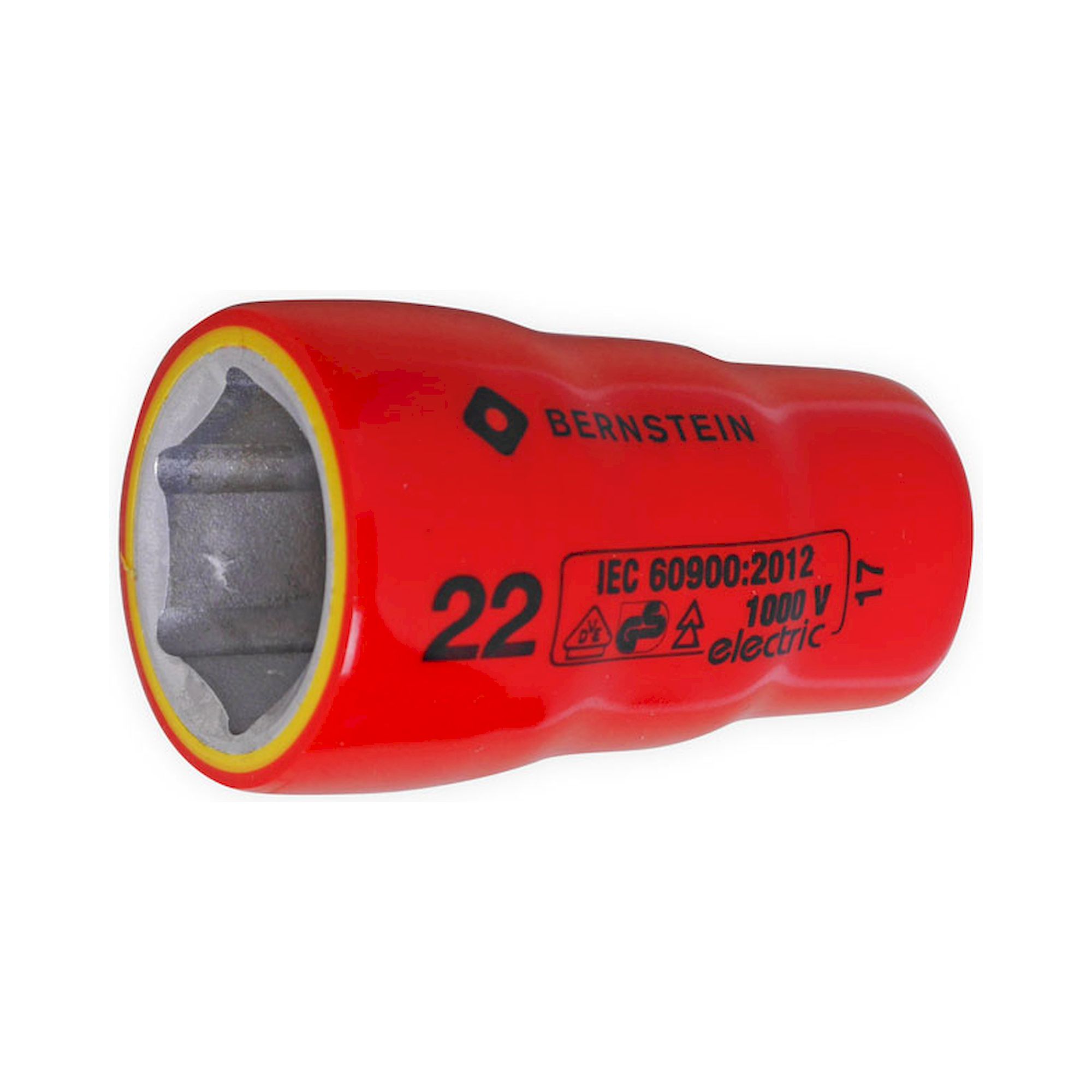 Bernstein 16-449-VDE. VDE Steckschlüsseleinsatz 1/2 Zoll 22,0 mm