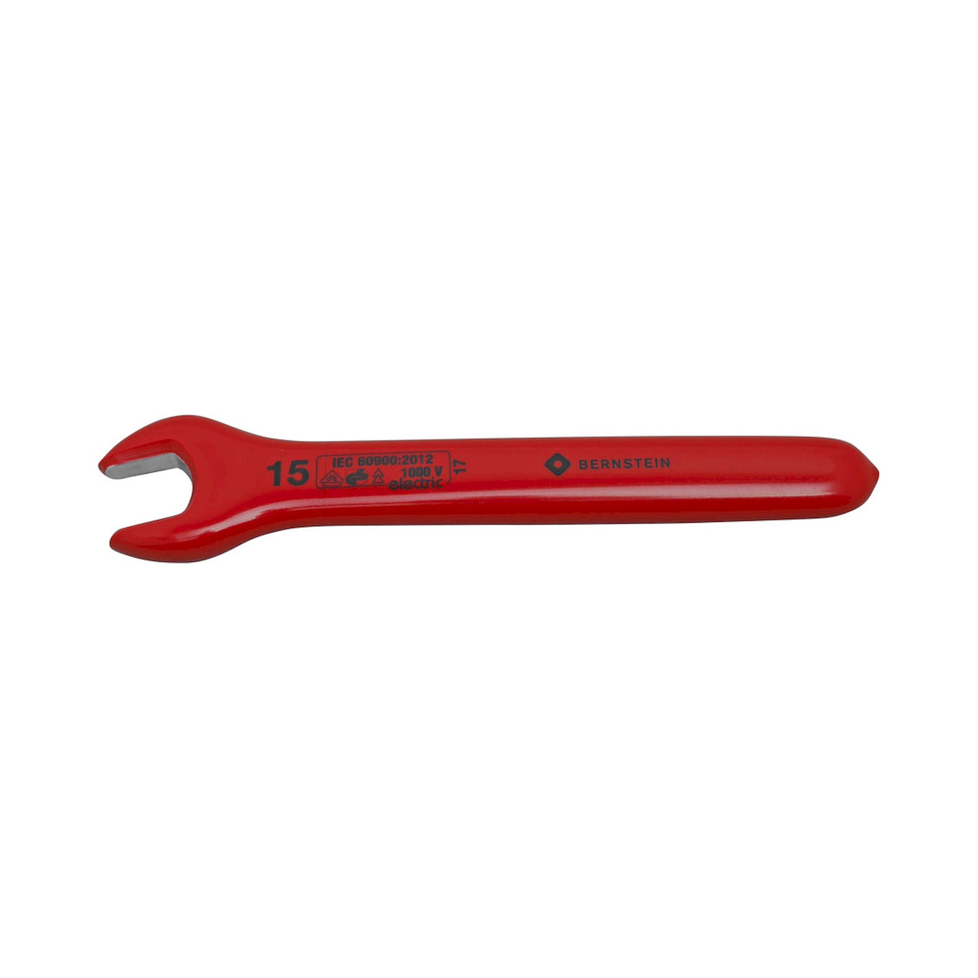 Bernstein 16-511-VDE. VDE single-ended open-jaw wrench 15.0 mm