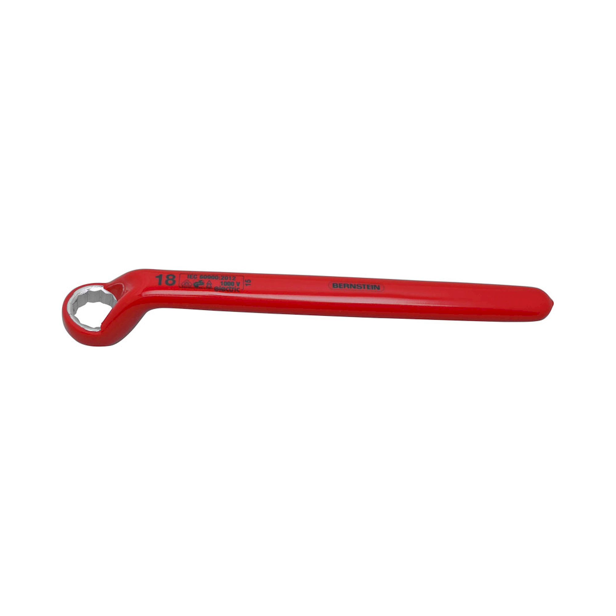 Bernstein 16-544-VDE. VDE Einmaul-Ringschlüssel einseitig 18,0 mm