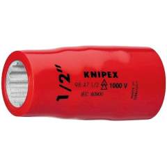 Knipex 98 47 11/16". Socket (double hexagon) with inner square 1/2", 55 mm